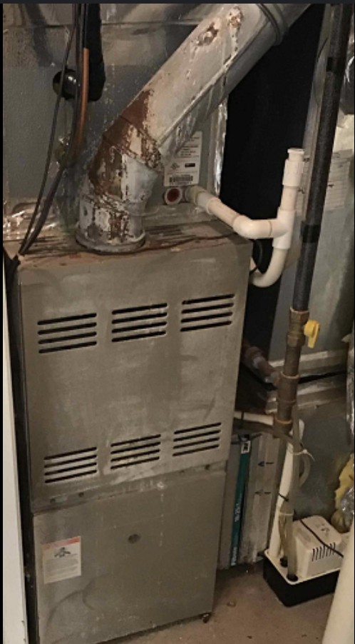 Rusty Old Heating System in need of repair or replacement