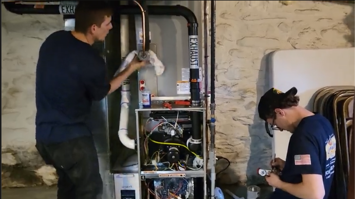 Landry's HVAC experts Install a New Heating System
