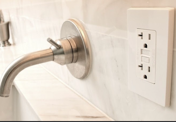 GFCI Outlets are common in bathrooms and outdoor patio areas