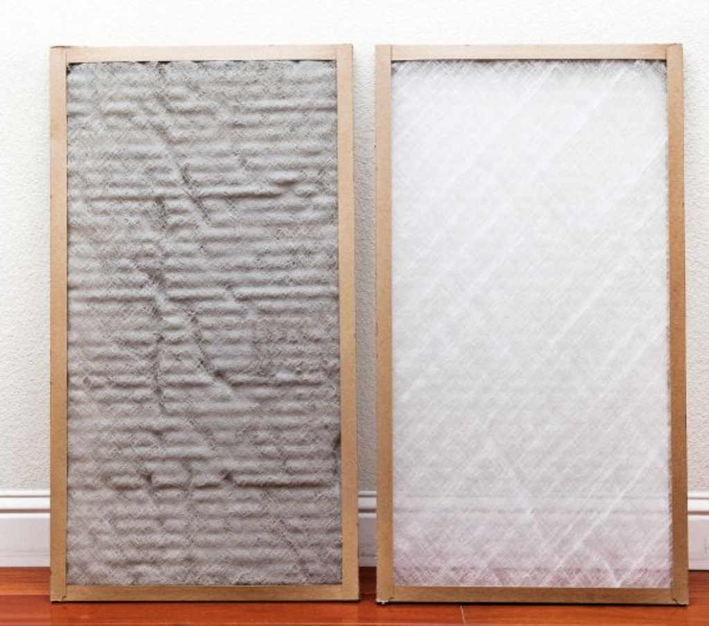 Dirty Clogged Air Filter Vs. Clean Air Filter