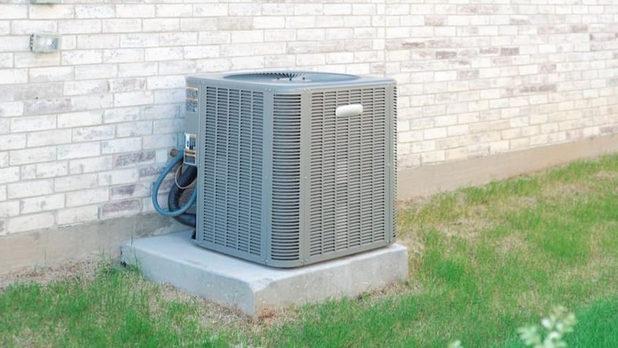 Air conditioner outside a home